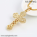 32706-cheap bulk jewelry 18k gold simple cross pendants